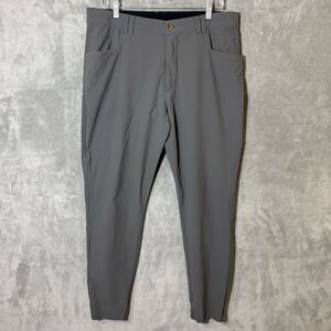 BYLT Pants Mens 34 Light Gray Ace Joggers Stretch Zip Pockets Commuter